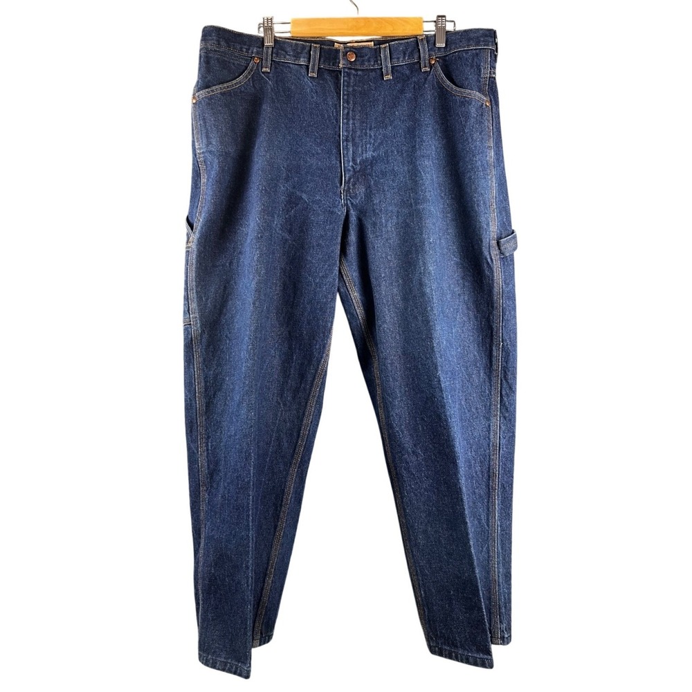 Vintage Big Mac Jeans Mens Blue Denim Carpenter 42x30